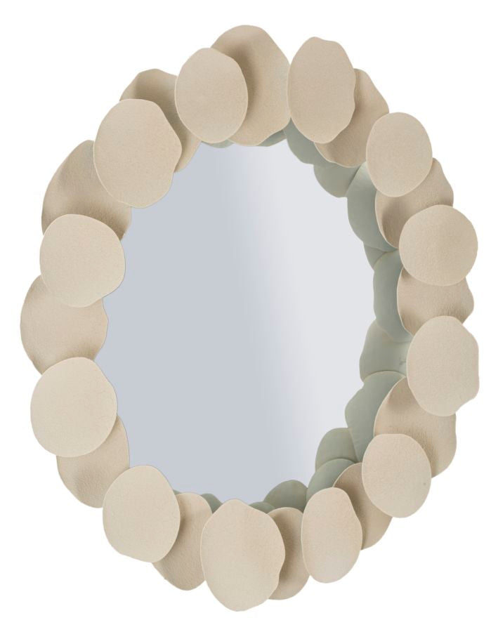 Spiegel Rund Dune Creme 85 cm