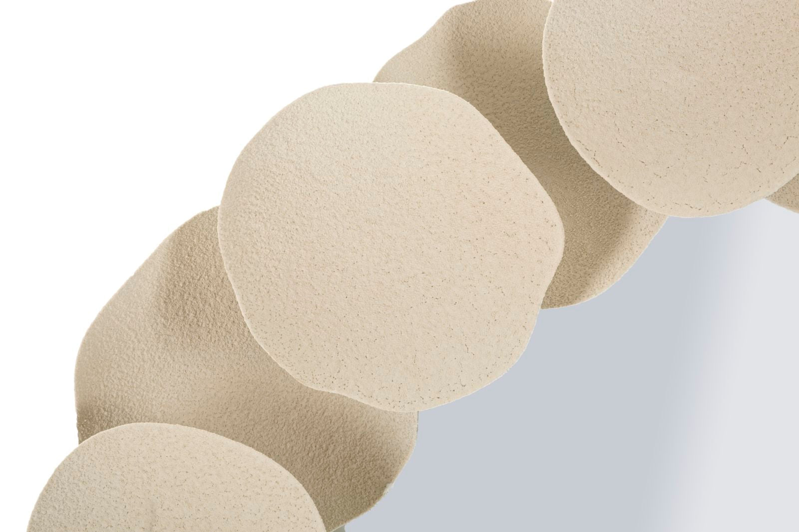 Spiegel Rund Dune Creme 85 cm