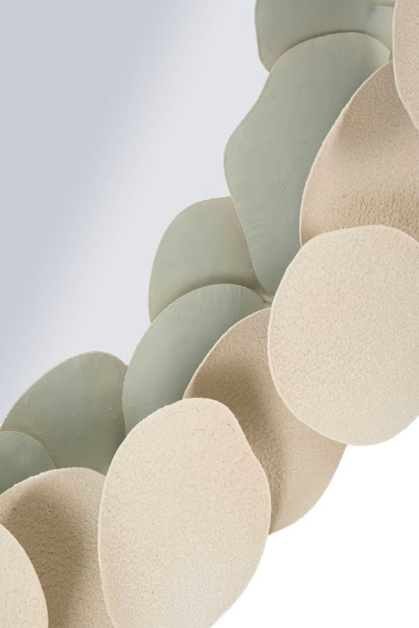 Spiegel Rund Dune Creme 85 cm
