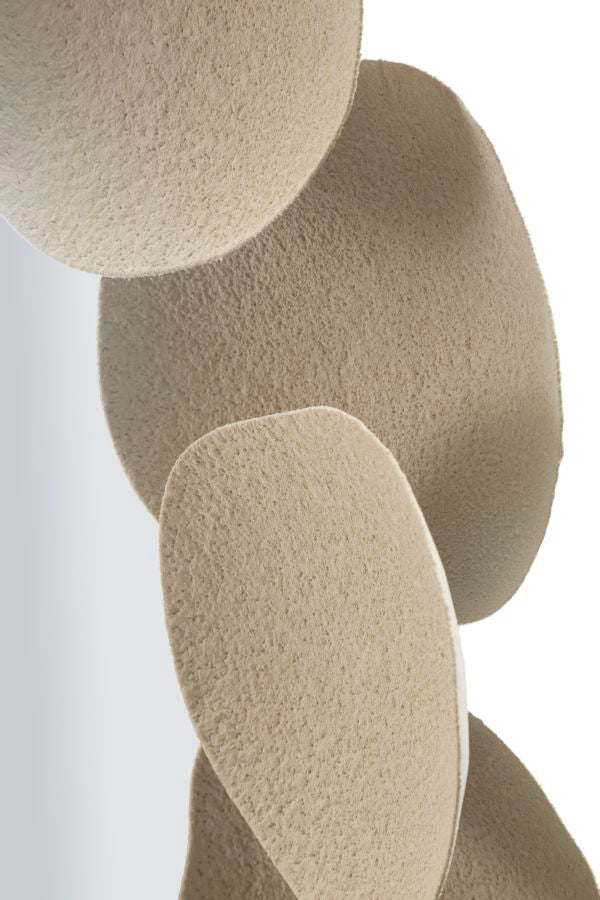 Spiegel Rund Dune Creme 85 cm