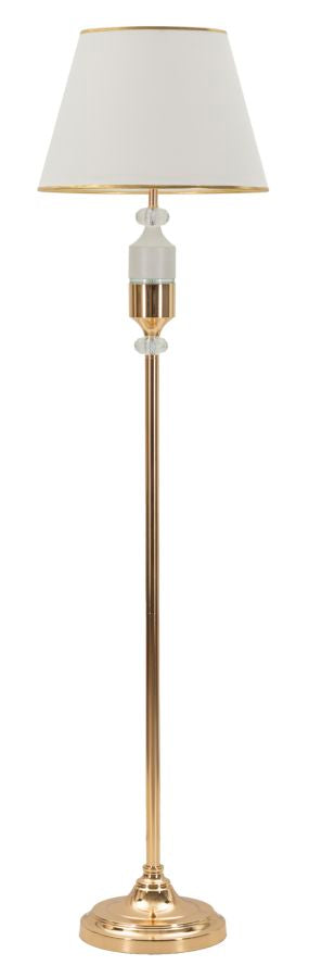 Stehlampe Gold Weiß 160 cm – Stehleuchte