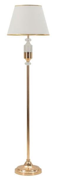 Stehlampe Gold Weiß 160 cm – Stehleuchte