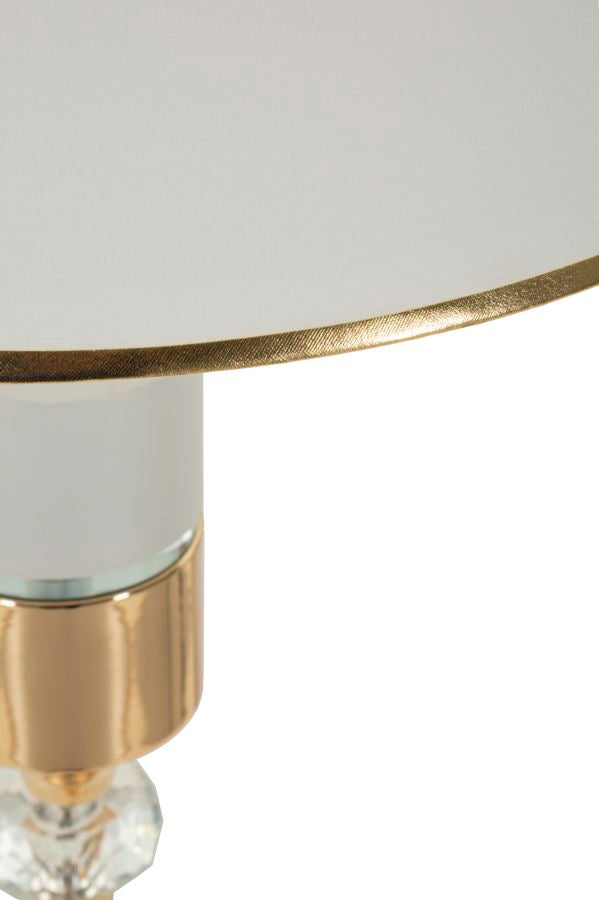 Stehlampe Gold Weiß 160 cm – Stehleuchte