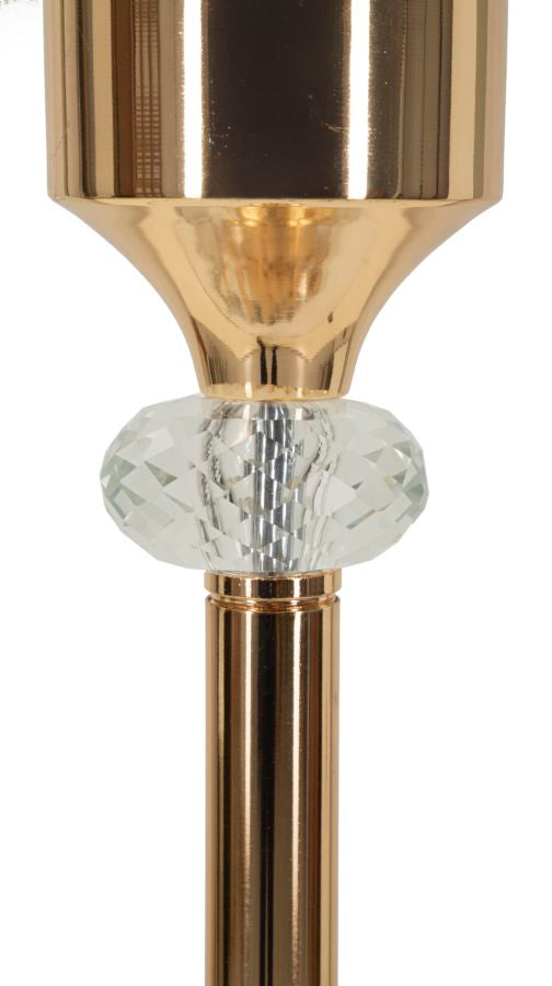 Stehlampe Gold Weiß 160 cm – Stehleuchte