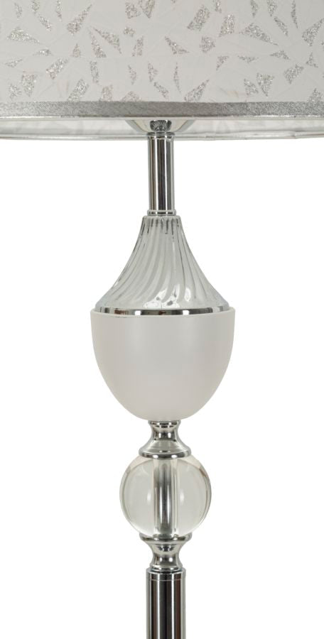 Stehlampe Silber Weiß 158 cm – Stehleuchte