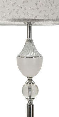 Stehlampe Silber Weiß 158 cm – Stehleuchte