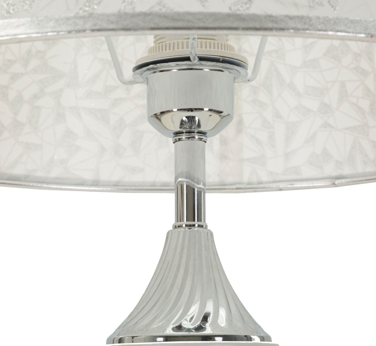 Stehlampe Silber Weiß 158 cm – Stehleuchte