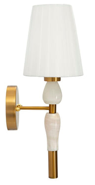 Wandleuchte Gold Weiß 46 cm – Wandlampe