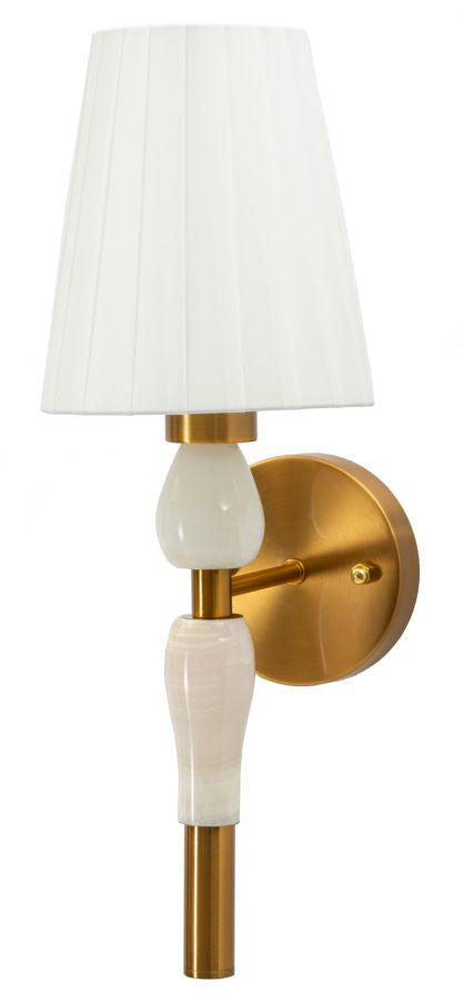 Wandleuchte Gold Weiß 46 cm – Wandlampe