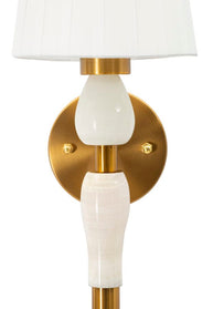 Wandleuchte Gold Weiß 46 cm – Wandlampe