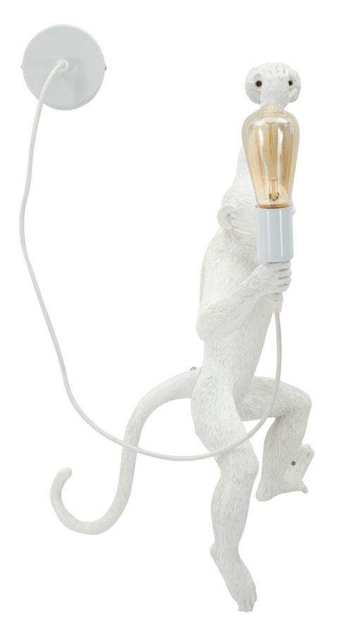 Wandleuchte Affe Weiß 64 cm – Wandlampe