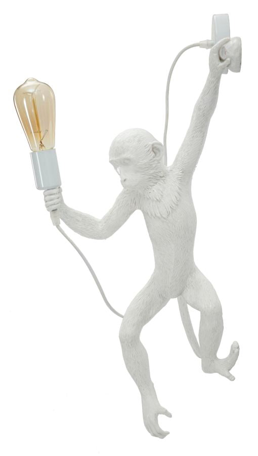 Wandleuchte Affe Weiß 64 cm – Wandlampe