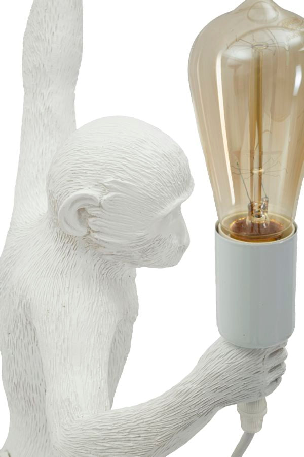 Wandleuchte Affe Weiß 64 cm – Wandlampe