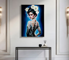 Wandbild Isabel Blumen 102 cm B – Leinwandbild Deko