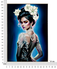 Wandbild Isabel Blumen 102 cm B – Leinwandbild Deko