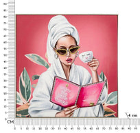 Wandbild Frau 82 cm A – Leinwandbild Deko
