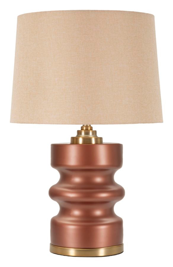 Tischlampe Rosenthal B Braun Gold 56,5 cm – Tischleuchte