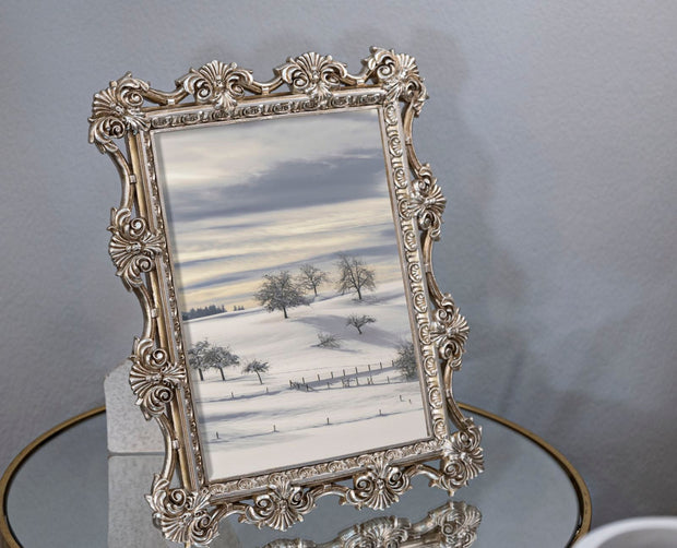 Bilderrahmen Barock Silber Klein – Fotorahmen Deko