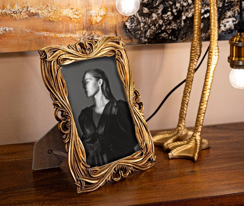 Bilderrahmen Barock Geflecht Gold Klein – Fotorahmen Deko