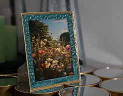 Bilderrahmen Grün Gold Groß – Fotorahmen Deko