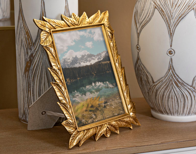 Bilderrahmen Lorbeer Gold Klein – Fotorahmen Deko