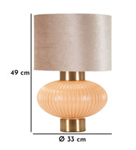 Tischlampe W Perlmutt Gold 49 cm – Tischleuchte