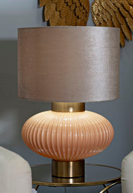 Tischlampe W Perlmutt Gold 49 cm – Tischleuchte
