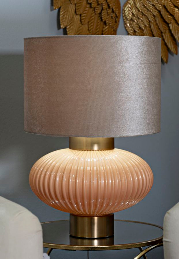 Tischlampe W Perlmutt Gold 49 cm – Tischleuchte