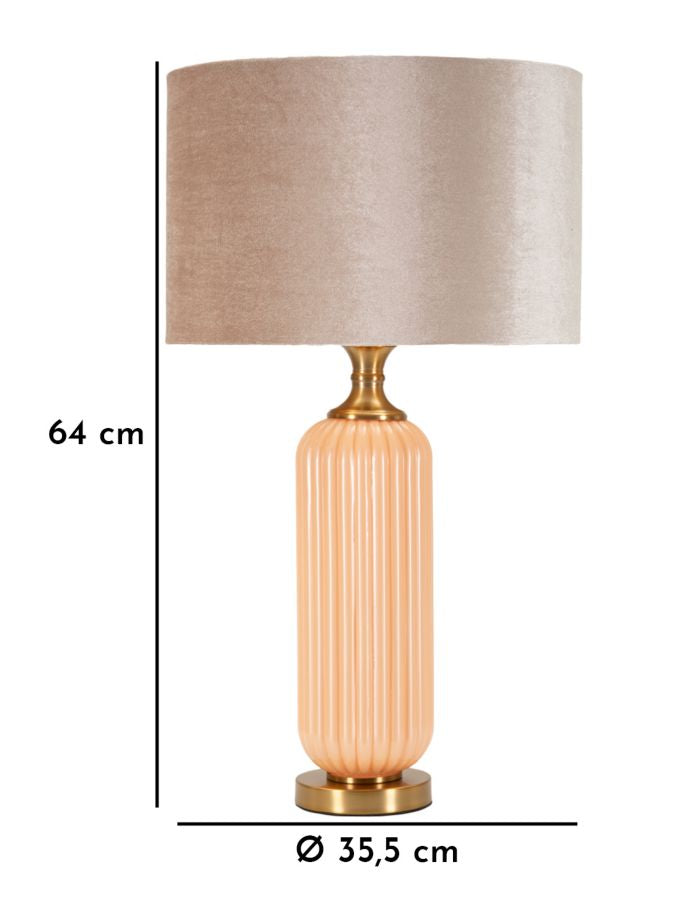 Tischlampe C Perlmutt Gold 64 cm – Tischleuchte