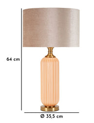 Tischlampe C Perlmutt Gold 64 cm – Tischleuchte