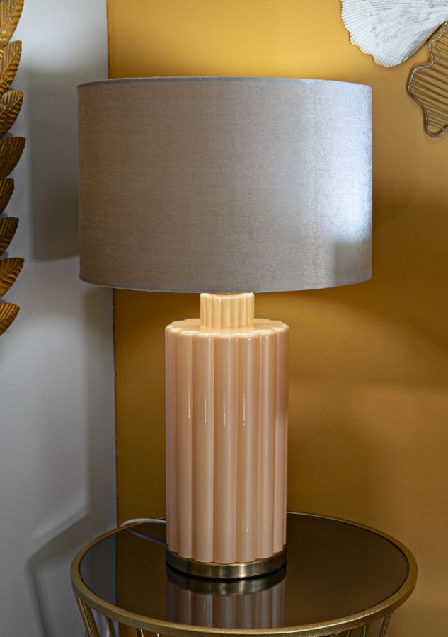 Tischlampe Perly D Perlmutt Gold 69,5 cm – Tischleuchte