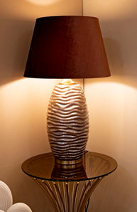 Tischlampe W Braun Gold 79 cm – Tischleuchte