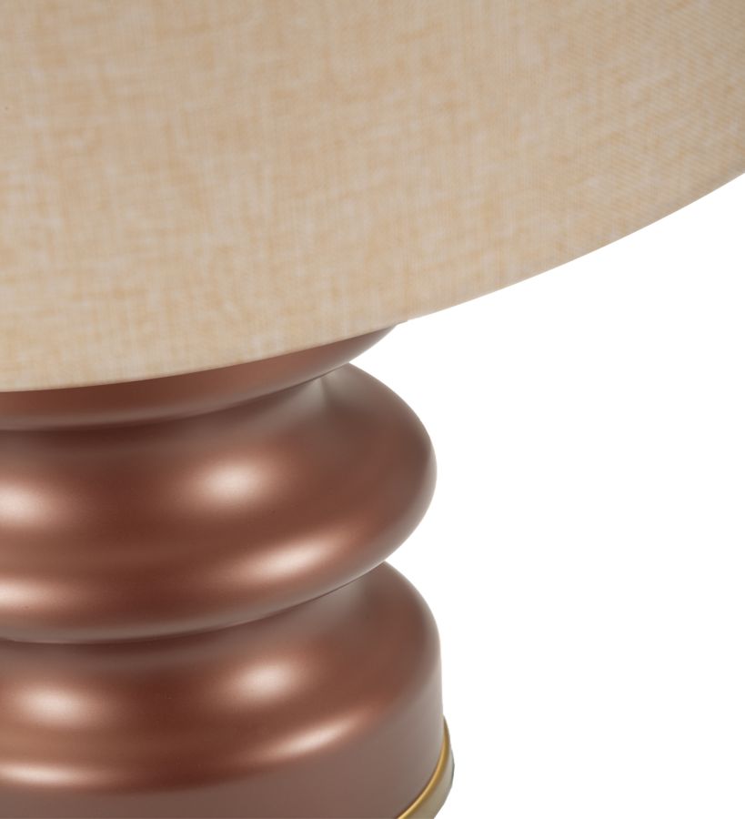 Tischlampe Rosenthal B Braun Gold 56,5 cm – Tischleuchte