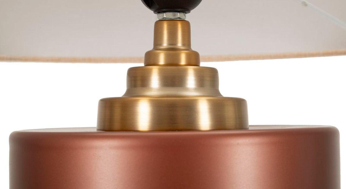 Tischlampe Rosenthal B Braun Gold 56,5 cm – Tischleuchte