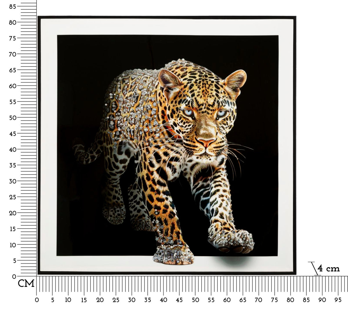 Wandbild Jaguar 82 cm A – Leinwandbild Deko