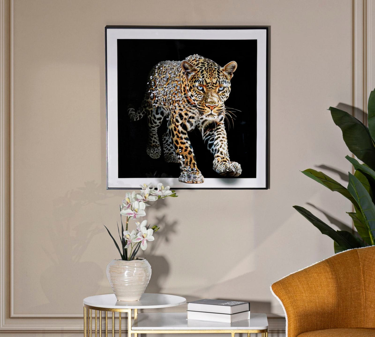 Wandbild Jaguar 82 cm A – Leinwandbild Deko