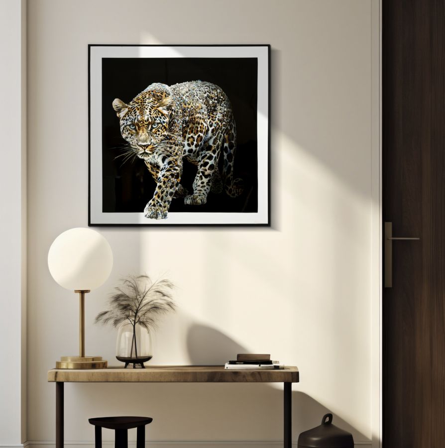 Wandbild Jaguar 82 cm B – Leinwandbild Deko