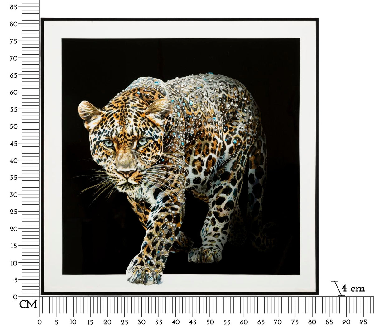 Wandbild Jaguar 82 cm B – Leinwandbild Deko