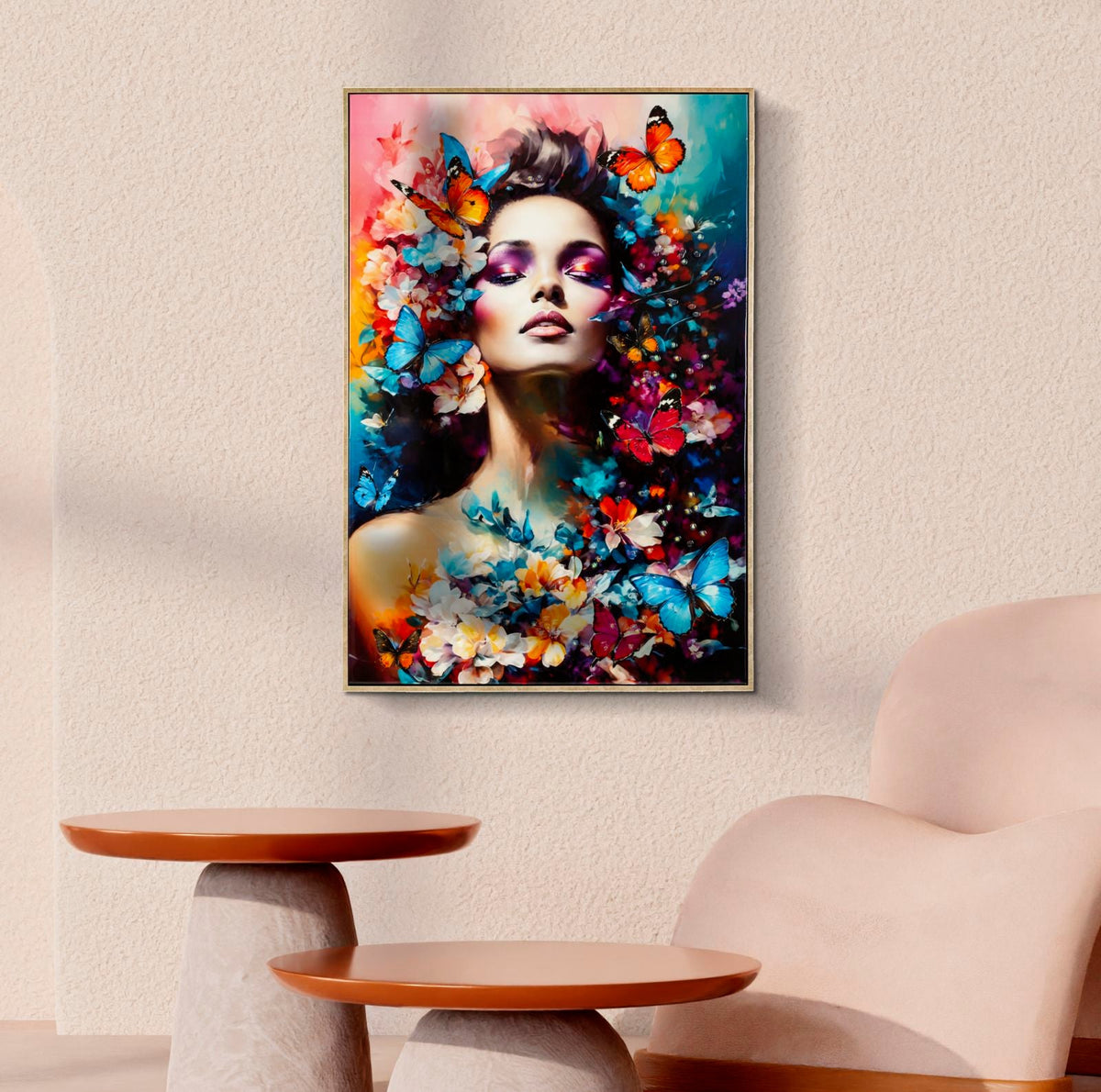 Wandbild Gemälde 92 cm A – Leinwandbild Deko