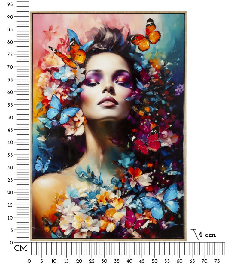 Wandbild Gemälde 92 cm A – Leinwandbild Deko