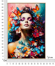 Wandbild Gemälde 92 cm A – Leinwandbild Deko