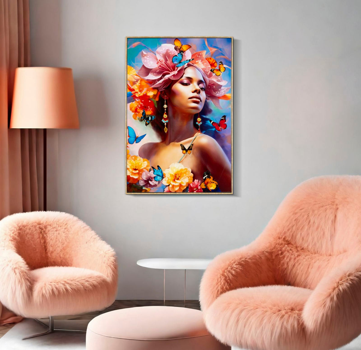Wandbild Gemälde 92 cm B – Leinwandbild Deko