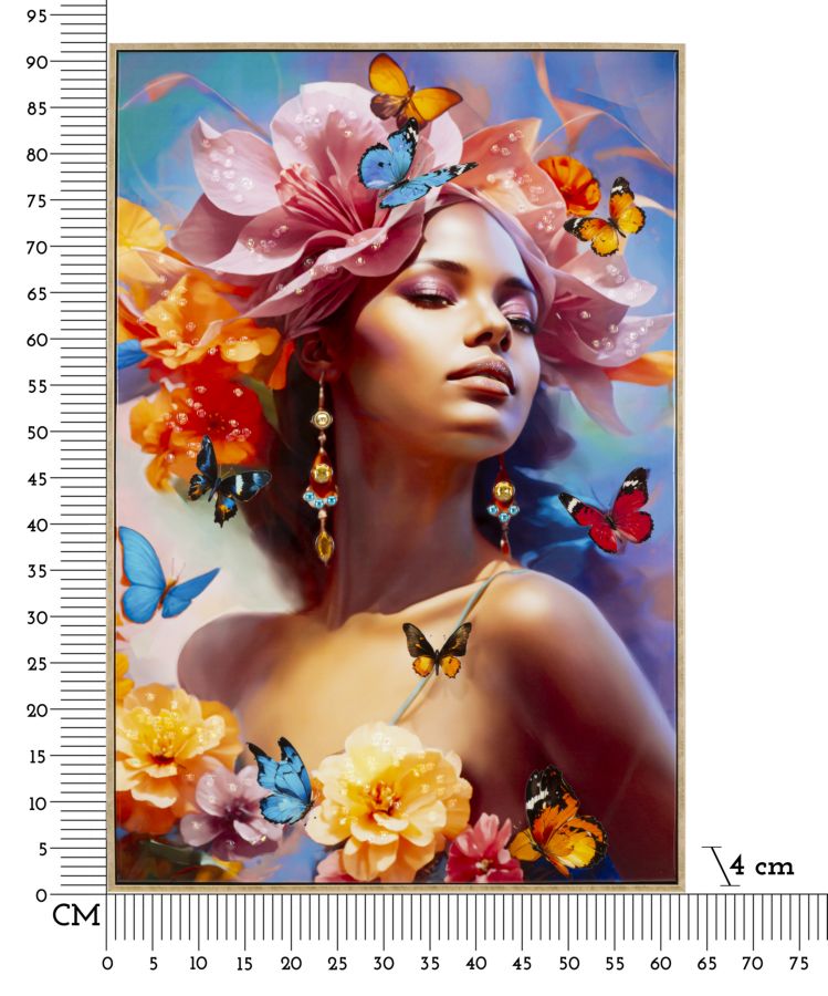 Wandbild Gemälde 92 cm B – Leinwandbild Deko
