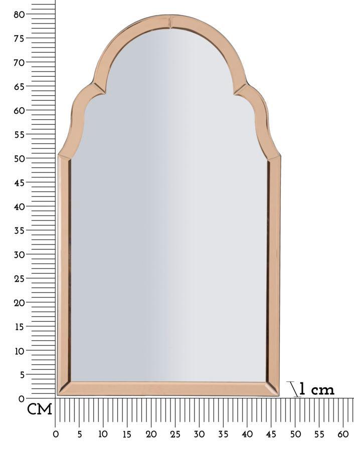 Wandspiegel Tangier Rosa 80 cm