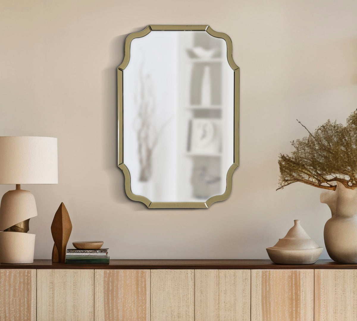 Wandspiegel Istanbul Gold 90 cm