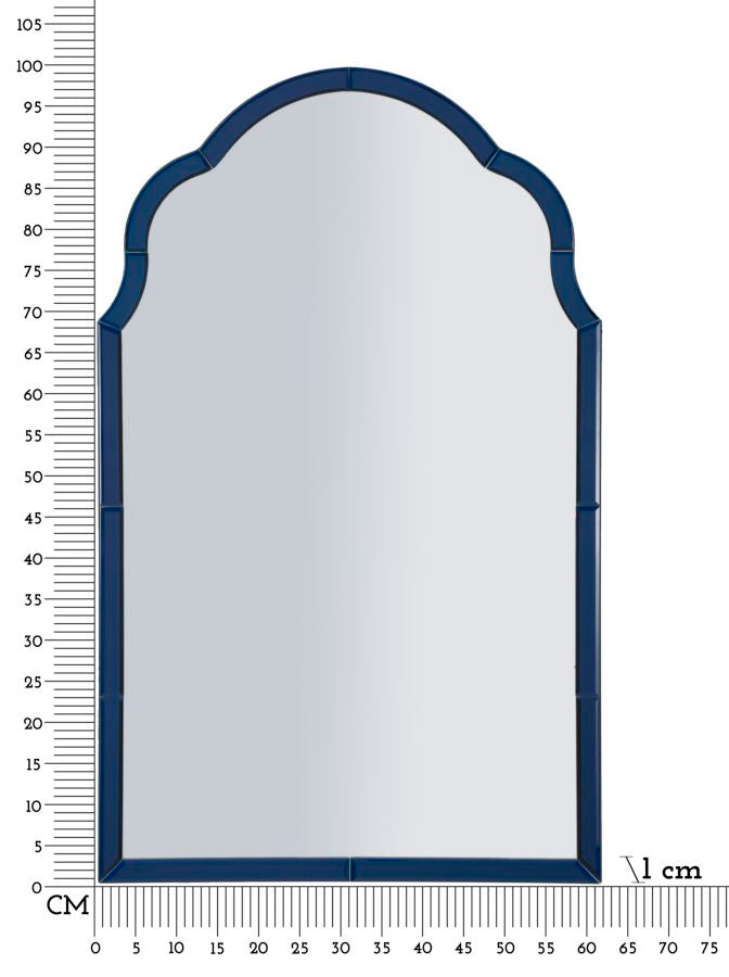 Wandspiegel Tangier Blau 100 cm