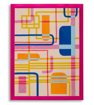 Wandbild Abstrakt Modis Bunt 60×80 cm A – Leinwandbild Deko