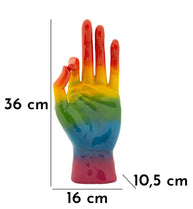 Dekofigur Hand OK Regenbogen – Skulptur Deko