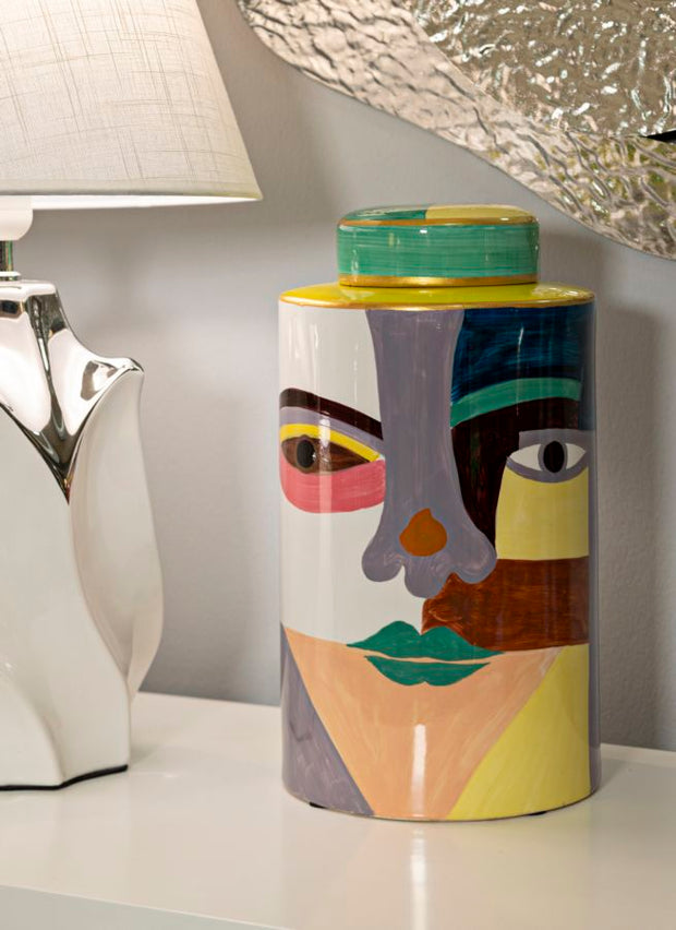 Blumenvase Piccassy Bunt 33 cm Ø19 cm – Dekovase