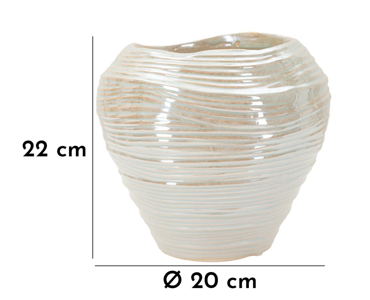 Blumenvase Perlmutt 20 cm – Dekovase